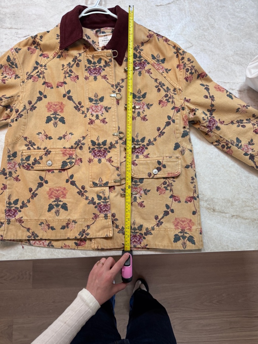 Free People // We The Free Floral Denim Barn Jacket - Picture 7 of 7